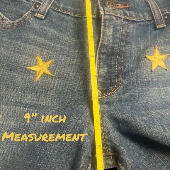 "the DIVA" Womens JEANS with STRETCH Game~Day Party GLAM EMBELLISHED GOLD STARS - Picture 10 of 13